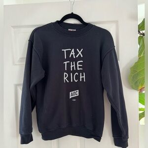 AOC tax the rich statement sweatshirt